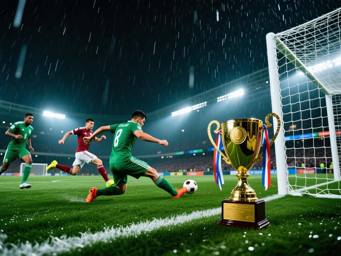 足球赛场焦点！日本队对阵美国队，压哨绝杀，引爆全场观众欢呼